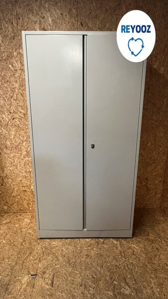 Ahrend draaideurkast - 195x100x45cm - lichtgrijs met lichtgrijze deuren Ahrend draaideurkast - 195x100x45cm - lichtgrijs met lichtgrijze deuren