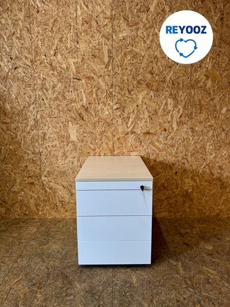 Ahrend Ladeblok - wit - 56x43x60cm - 3 laden - metalen front